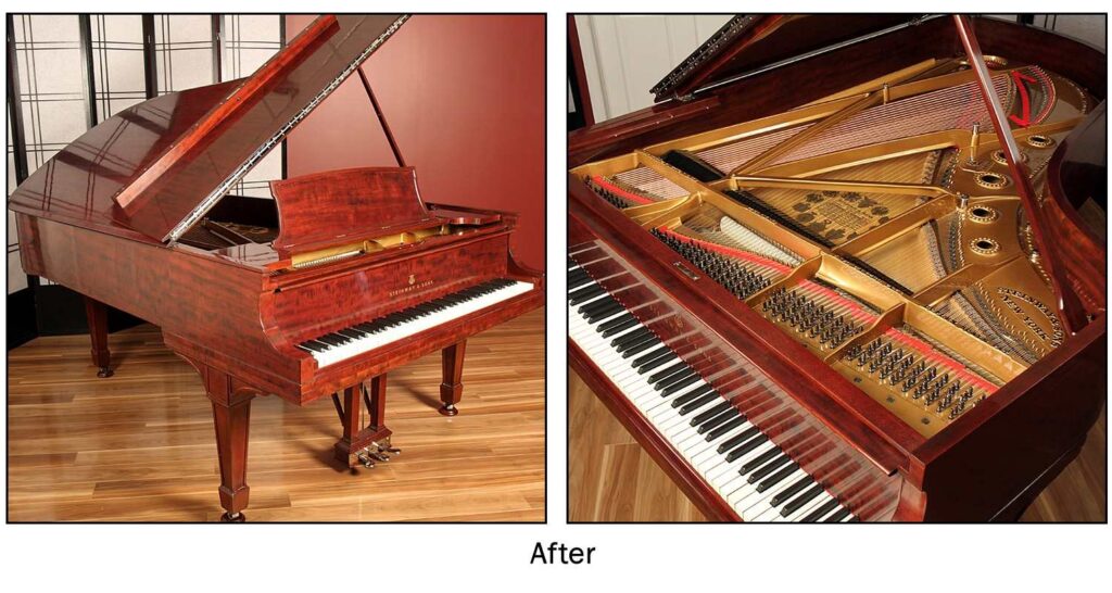 Mahogany grand, case and interior