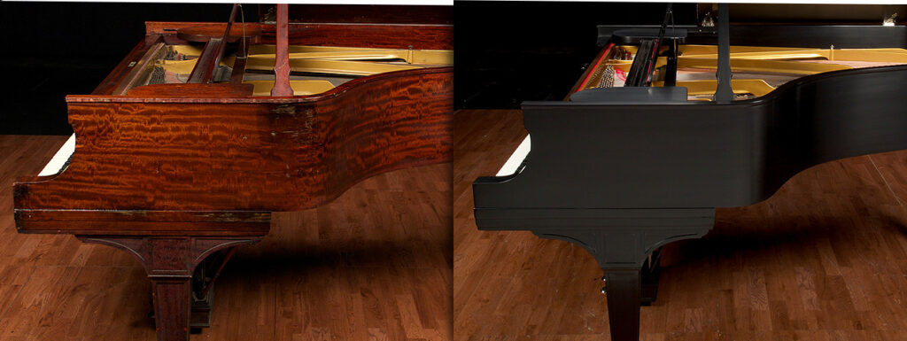 Walnut to satin black